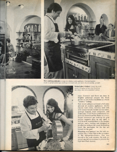 Sunset magazine June 1981, features the home of Barbara Lazaroff and Wolfgang Puck 